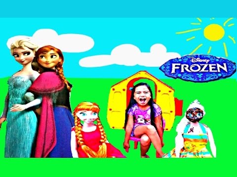 DISNEY FROZEN Movie Videos 2016 Chocolate Covered Face Anna Elsa Family Fun Activities for Kids Video