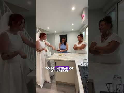 When the Mother in Law Steals the Bride's Spotlight in White #Shorts