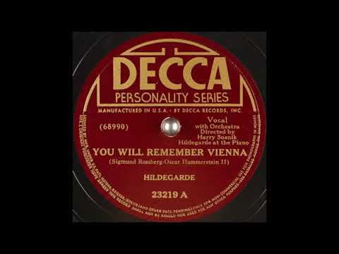 Hildegarde - You Will Remember Vienna (1941)