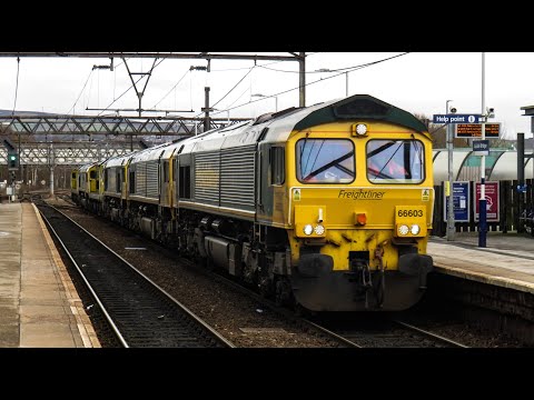 *MEGA* FL Convoy 66603 & 66620 & 66604 & 70007 & 66618 & 70017 on 0K98 @ Guide Bridge - 30.1.21 - HD