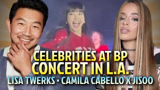 Celebs at Blackpink L.A. Concert | Lisa Twerks | Camila Cabello & Blackpink Interactions