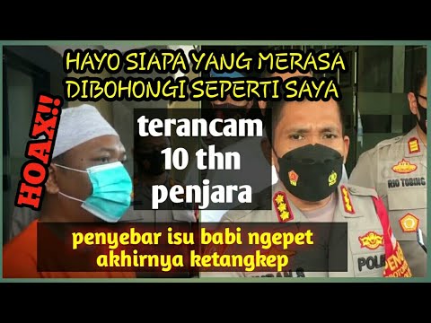 PENYEBAR HOAX BABI NGEPET DEPOK TERANCAM 10 TAHUN PENJARA