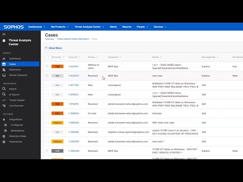 Demo: Sophos MDR Attack Simulation