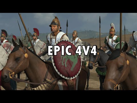 Epic 4v4 - Multiplayer Battle - Total War Rome 2