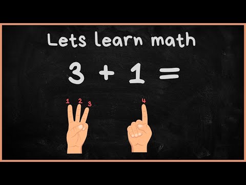 Learn and Practice math Addition (plus) using fingers, for Kindergarten and Grade 1 kids