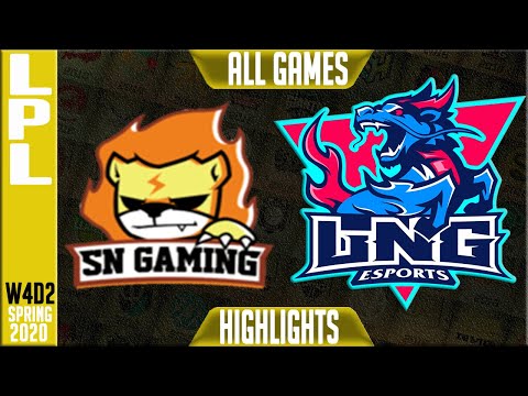 SN vs LNG Highlights ALL GAMES | LPL Spring 2020 W4D2 | Suning vs LNG Esports