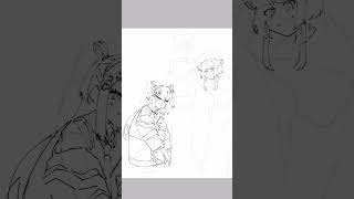 天ヶ瀬むゆさん　先斗寧さん　海妹四葉さん描いてみた #にじさんじ #ibispaintx