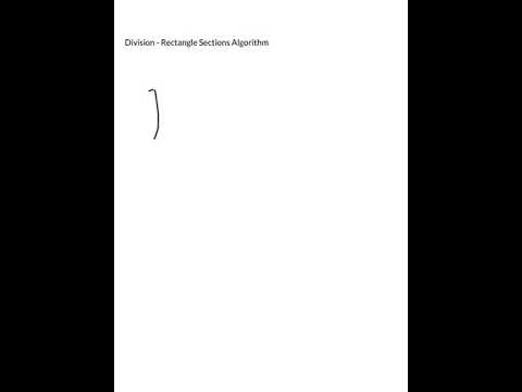 Division Rectangle Sections Algorithm