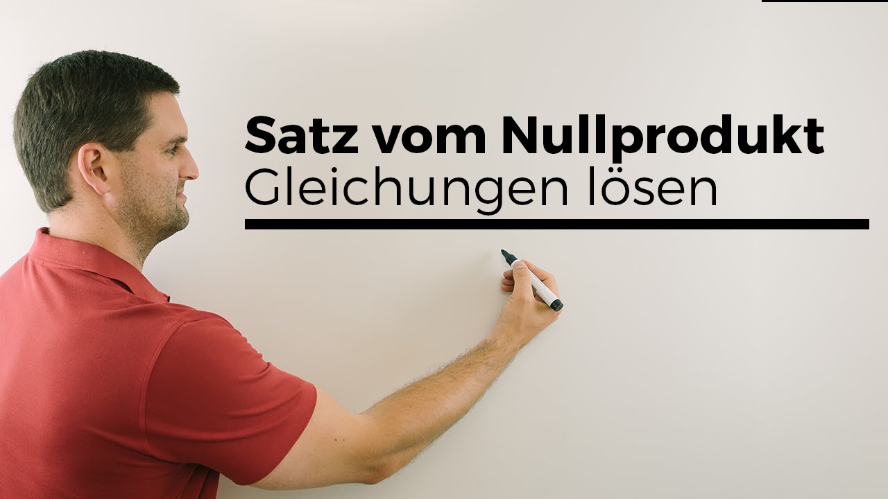 Satz vom Nullprodukt – Erklärvideo Vorschau