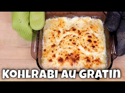 Creamy & Cheesy Keto Scalloped "Potatoes" (Kohlrabi Recipe)