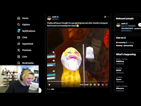 Hamlinz Drops the N word and TheBurntPeanut had no Idea Hamlinz Was Black