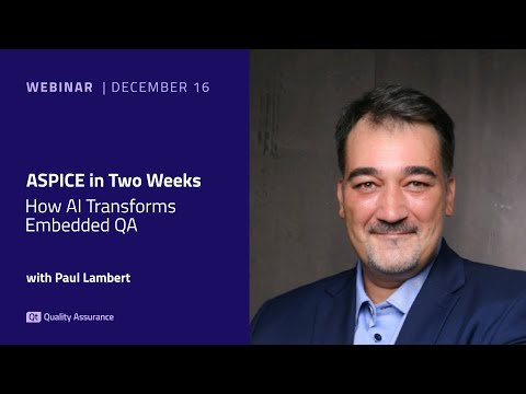 Webinar: ASPICE in Two Weeks: How AI Transforms Embedded QA