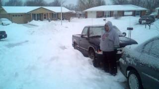 preview picture of video 'Snowfall in Pryor Oklahoma'