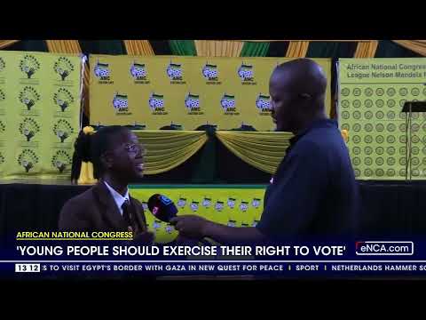 African National Congress 'Young people should exercise their right to vote'