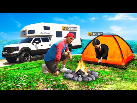 CAMPEN mit meinem KLEINEN BRUDER in GTA 5 RP!