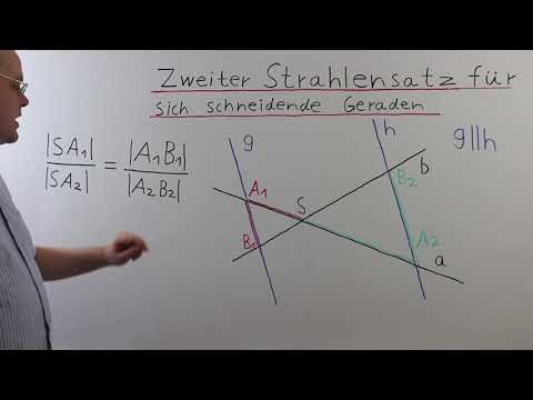 Zweiter Strahlensatz Für Sich Schneidende Geraden 9. Klasse