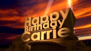 Happy Birthday Carrie