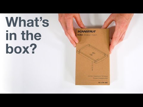What's in the Box? Scanstrut ROKK Wireless - Catch. 12/24V Waterproof Wireless Phone Charging Mat.