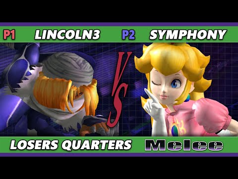 S@X 460 Losers Quarters - lincoln3 (Sheik) Vs. Symphony (Peach) Smash Melee - SSBM