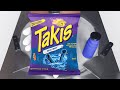 How To Make Takis Blue Heat Ice Cream Rolls Satisfying ASMR
