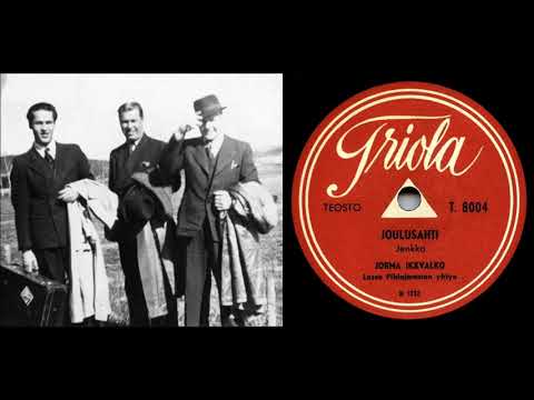 JOULUSAHTI, Jorma Ikävalko ja Lasse Pihlajamaan yhtye levyttivät 11.11.1949