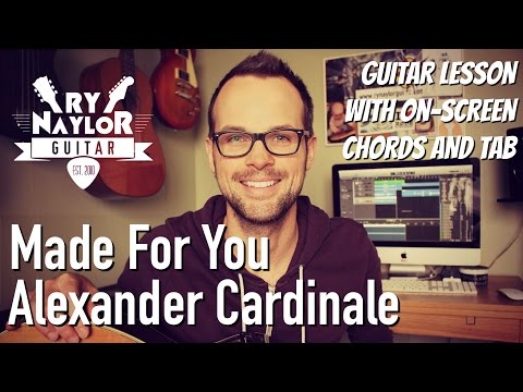 Made For You Guitar Lesson (Alexander Cardinale) Acoustic Guitar Tutorial (Coca Cola Commercial)
