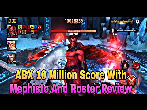 10 Million Score On ABX With Mephisto | Roster Review For T3 And Transcend - Marvel Future Fight