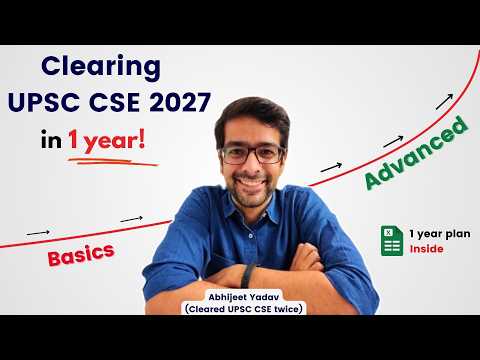 1 Year Plan for UPSC 2027 with daily targets | Strategy for UPSC CSE 2027