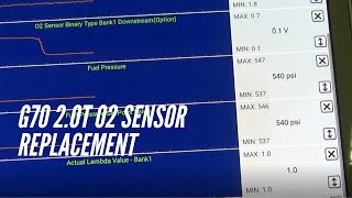 G70 2.0T Downstream Oxygen Sensor Replacement