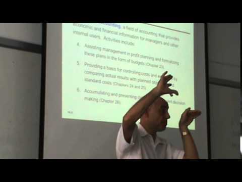 Managerial Accounting Lecture 01