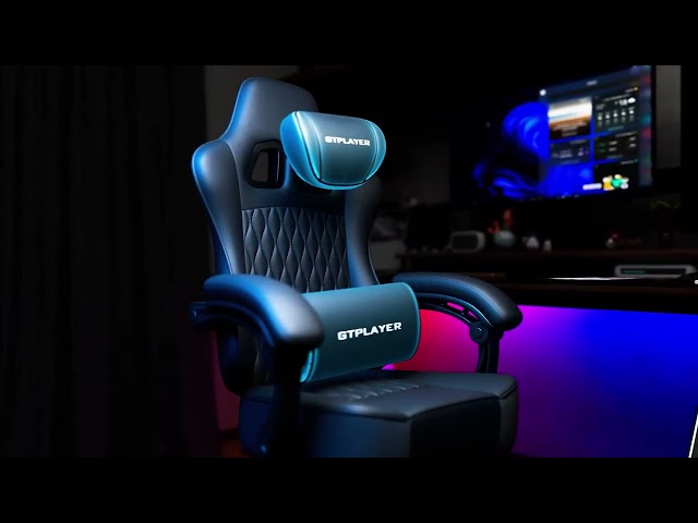 Silla Gaming GTPLAYER Ajustable Reposapiés Soporte Lumbar 150 kg Marrón Retro video