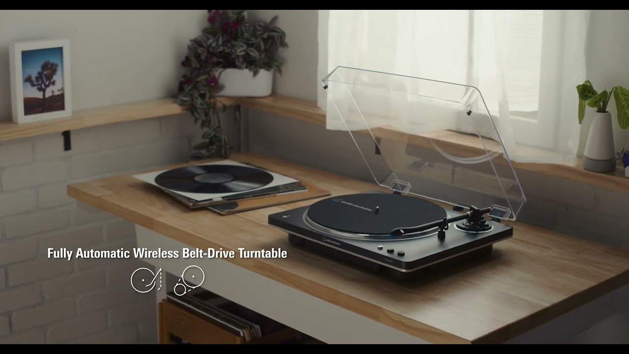 Audio Technica LP70X-BT BS Fully Automatic Belt-Drive Stereo Turntable w/Bluetooth - Black / Silver