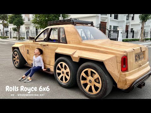I built a Rolls Royce Phantom 6x6 for my son to keep out of the rain