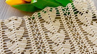 🌿CROCHET Extraordinary Leaves‼️ Blouse, Shawl Pattern Step-by-Step Tutorial