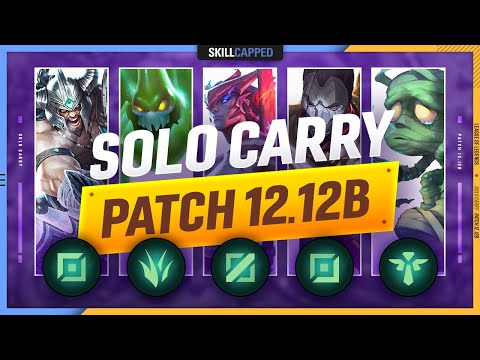 3 BEST SOLO CARRY Champions for EVERY ROLE in PATCH 12.12b - League of Legends