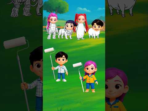 De Que Color Es Cada Animal? Rumi vs Jinu