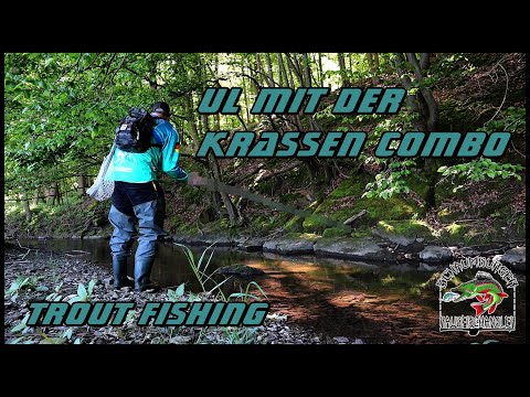 Trout Fishing || UL am Bach mit crazy Ruten Kombination😱