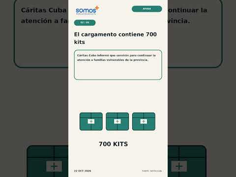 Segundo vuelo de ayuda lleva 700 kits a Matanzas