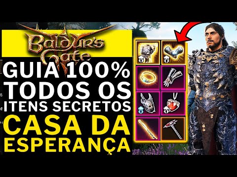 BALDUR'S GATE 3 - 100% GUIDE TO THE HOUSE OF HOPE - ALL SECRET ITEMS!!!! OP AND LEGENDARY!!!