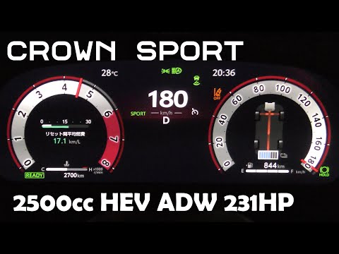 Thumbnail for (2023y) New CROWN SPORT (2.5HEV) acceleration test.up to max speed. (2.5L HEV 231hp)AZSH36W  TOYOTA by Toyota Crown Sport