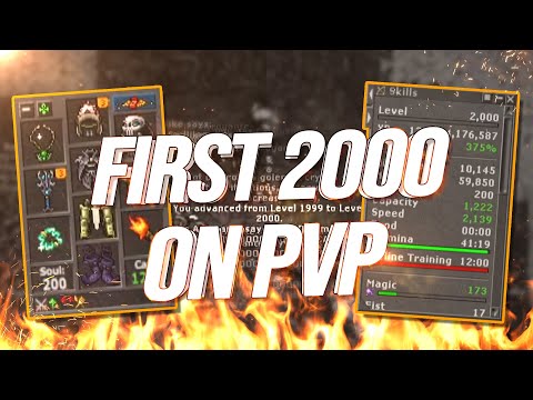 FIRST LEVEL 2000 IN ALL PVP SERVERS!! LEVEL 1400 DOWN SOLO | DYING 984 AFK!!! #tibiaferumbrinha 🧙