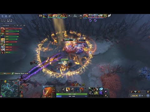 Gh god saves Miracle with snowball & Nigma wins the teamfight