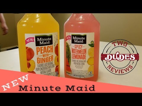 Minute Maid Spicy Watermelon Lemonade & Peach with Ginger Fruit Juice Review