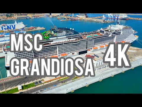 MSC GRANDIOSA Cruise Ship Tour 4K