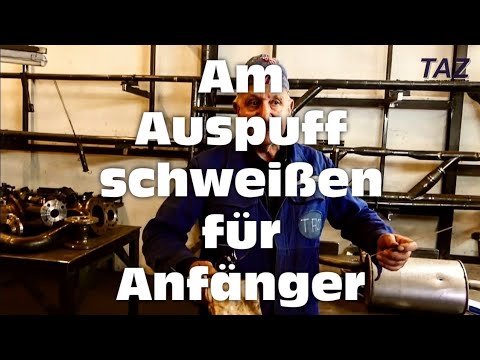 So schweißt du ganz einfach an einem Auspuff.