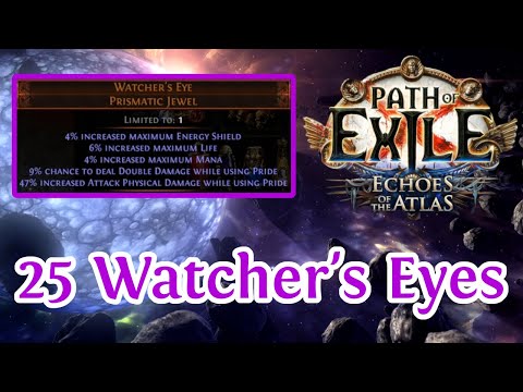 PATH OF EXILE 3.13 - IDENTIFYING 25 WATCHER'S EYES - DID WE HIT THE JACKPOT?!