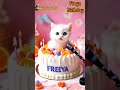 FREYA BIRTHDAY | HAPPY BIRTHDAY SONG WITH NAMES | Adorable Cute Cat 😺  #happybirthday #cats