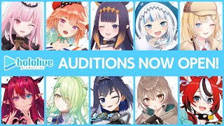 - hololive English VTuber Auditions Now Open!
