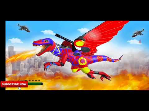 Flying Dinosaur Robot War Dragon !! Robot Wars Real City Attack Transformation #games #video #viral