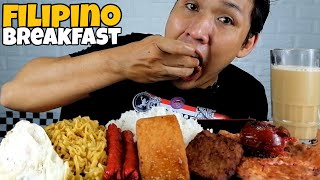 ULTIMATE FILIPINO BREAKFAST MUKBANG NO TALKING | REAL MUKBANG UNCUT |COLLAB@Vinceshoxs24